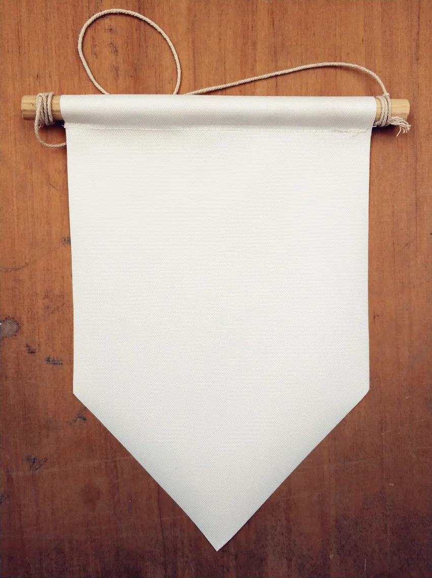 DIY вечерние настенные украшения пустой пользовательский холст флаг баннер