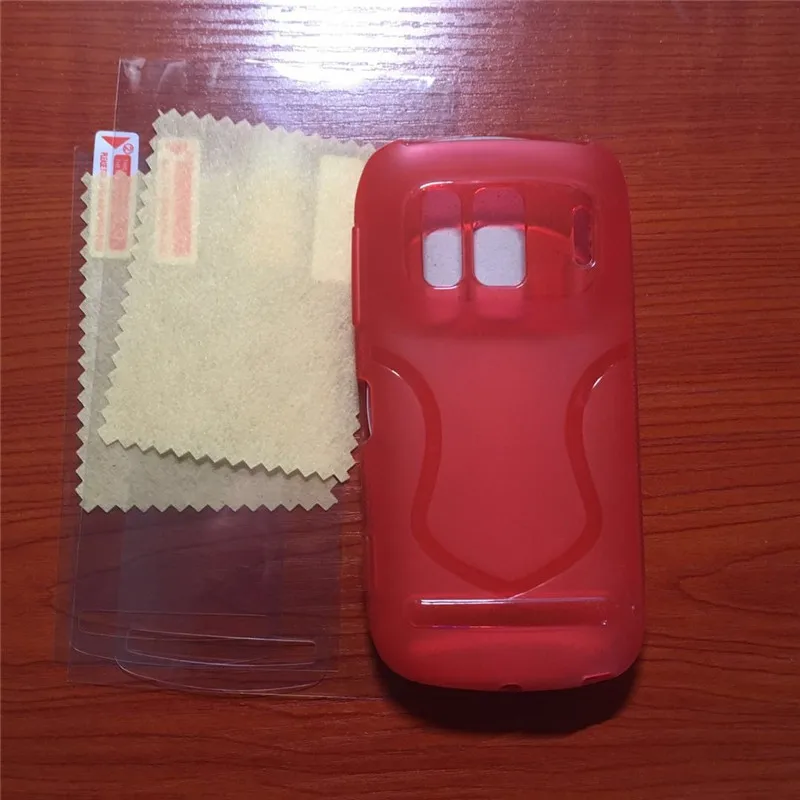 Новое поступление, мягкий матовый чехол для Nokia 808, матовый чехол для Nokia 808 - Цвет: Красный