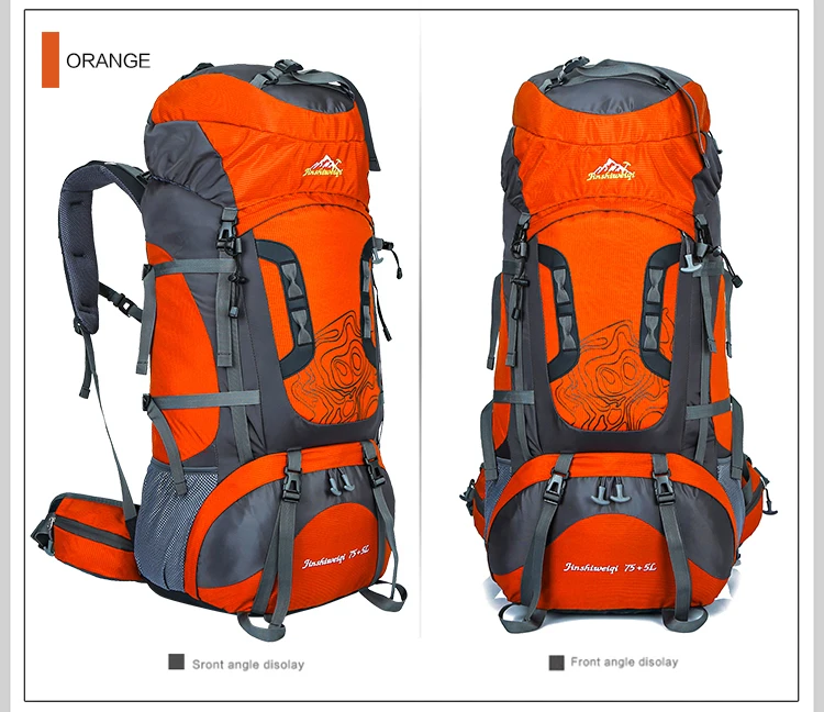 Унисекс Mochila открытый рюкзак для альпинизма, лыжный рюкзак для путешествий, водонепроницаемый нейлоновый рюкзак для кемпинга, походный 80L туристический рюкзак