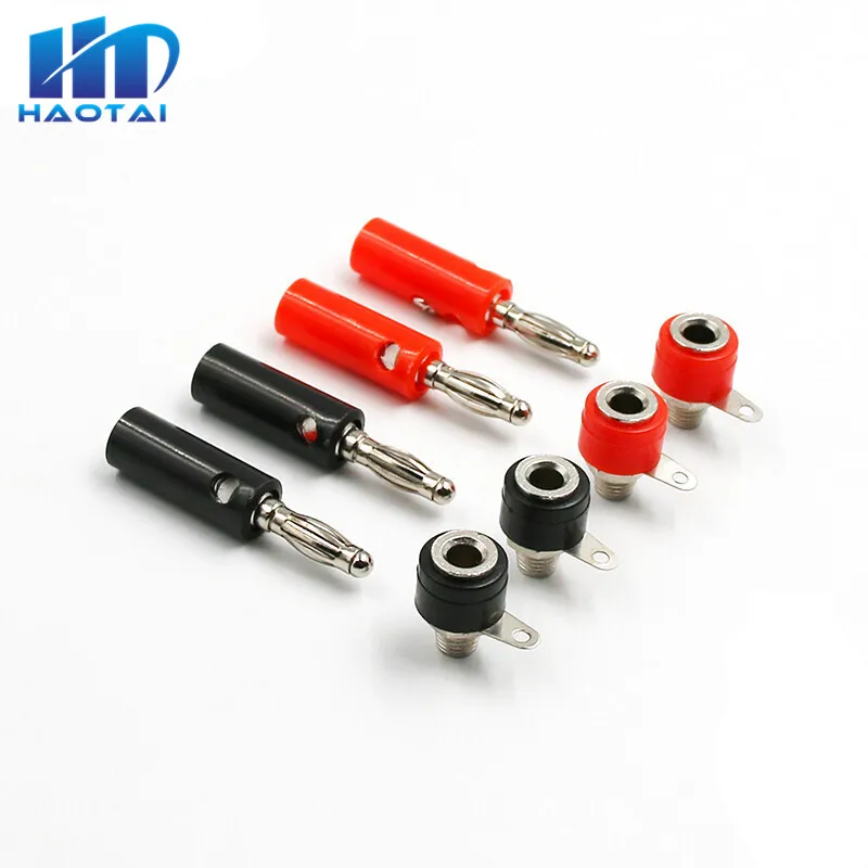 

1set Male And Female J072 4mm Banana Plug Male And Female To Insert Connector Banana Pin DIY Model Parts Free Shipping