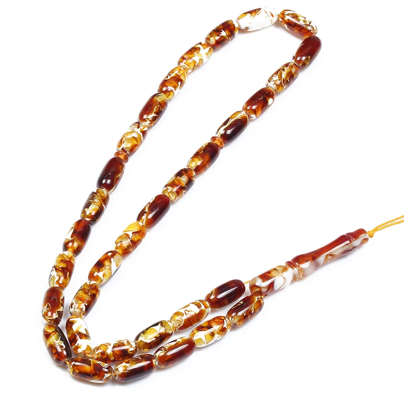 cheap Turkey Ottoman Jewelry Necklace Islamic Mix Color Prayer Beads Rosary Tasbih Allah Misbaha Taspeeh Sibha Tesbih IA MR017