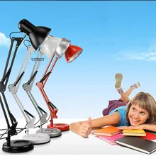 Lamparas де меса Американский Abajur пункт кварто настольная лампа LED клип складной Para исследование работа длинные руки складной кварто LED клип лампы