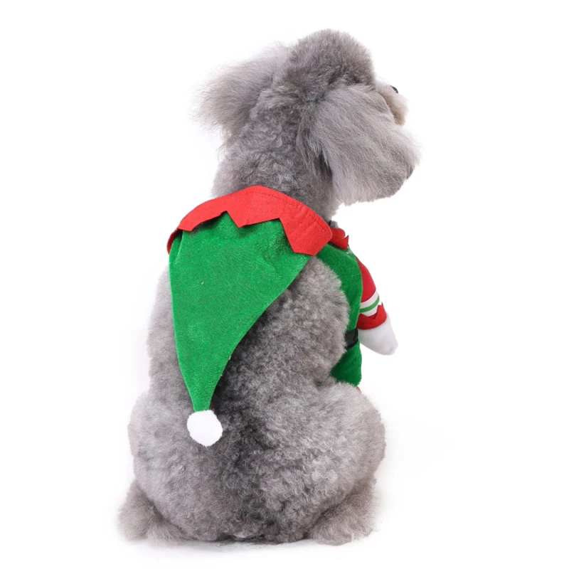 Собака Костюм смешной собак Рождество одежда маленький щенок одежды домашние Бишон Тедди бишон одежда туалетный вечерние ткани с капюшоном