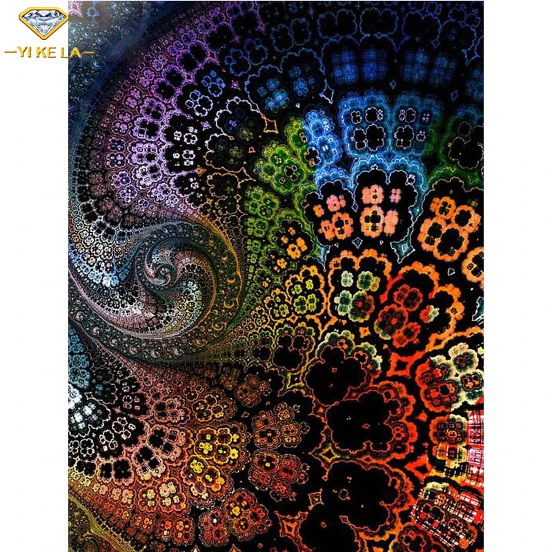 YIKELA 5D DIY Diamond Painting Mandala Kaleidoscope Full Round Diamond