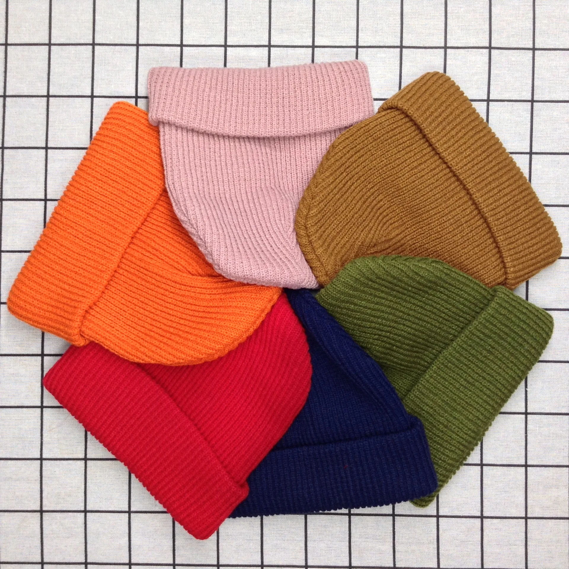 

2019 New Boys and Girls Korean Children's wool Hats tide Children Wild Headgear Baby Board Warm cold Hat Autumn and Win