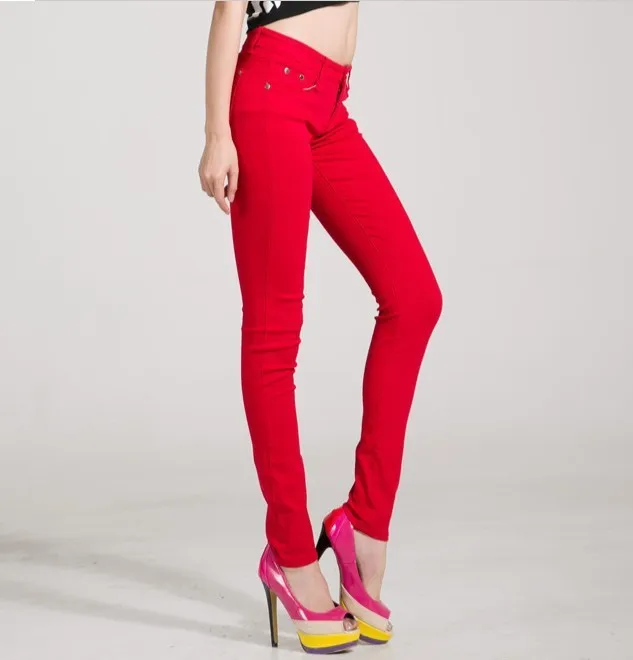 HEE GRAND/женские брюки ярких цветов,, узкие джинсы, женские брюки, средняя талия, полная длина, на молнии, тянущиеся, обтягивающие женские брюки, WKP004