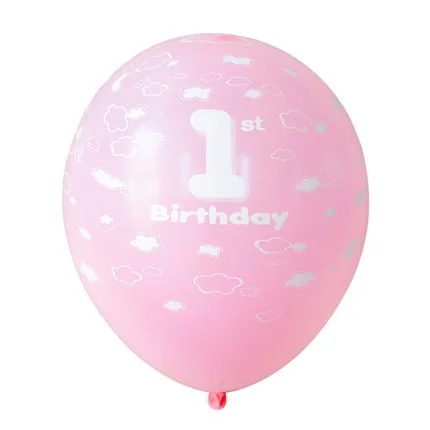 10 шт./лот детская шарики ко дню рождения номер 1 От 2 до 9 лет 1st 2nd на день рождения вечерние цифровой клипсы для воздушных шаров из латекса Balony Globos - Цвет: Розовый