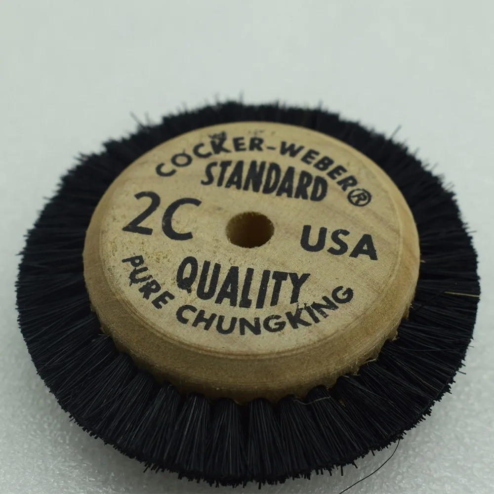 

Cocker-Weber Dental Wheel Brush 1C Wooden Hub Wheel Brush Jewelry Polishing Cleaning Buffing