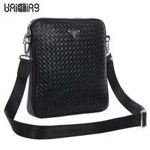 UniCalling, брендовая мужская кожаная сумка, трендовая, с вязаным узором, натуральная кожа, мужская сумка из натуральной кожи, мужская сумка-мессенджер