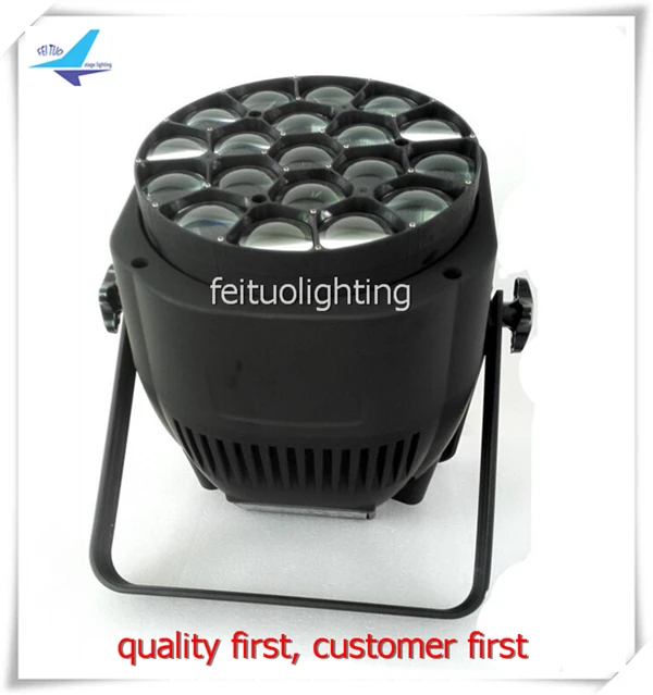 

4 xlot flycase powerful 19*15 w bee-eye rgbw led zoom par 4 in 1 disco led par can wash lamp dmx Sound Activated Stage Lighting