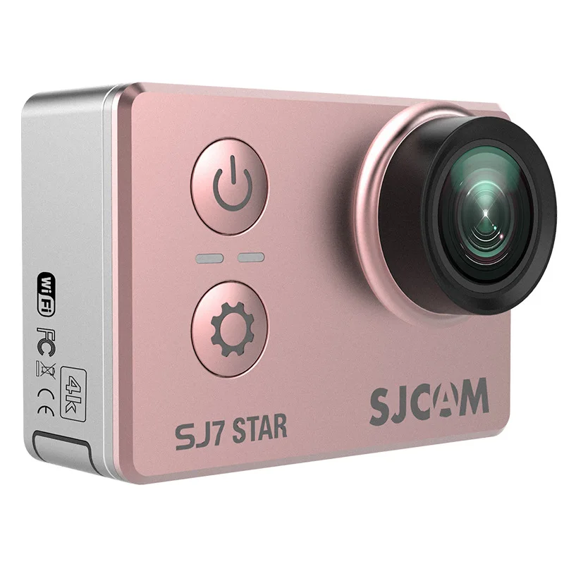 Оригинальная Спортивная камера SJCAM SJ7 Star 4K HD 2," с сенсорным экраном и дистанционным управлением, водонепроницаемая Спортивная Экшн-камера - Цвет: Розовый