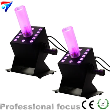 

Free Shipping 2pcs/lot 12X3W Easy Multi Angle Led CO2 Jet Stage Equipment Led Lighting Milky White Colum