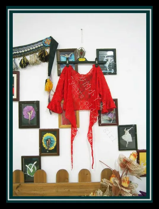 

Lace belly dance top Gypsy Bohemian top korea lace small flare Blouse Top DDI39-44