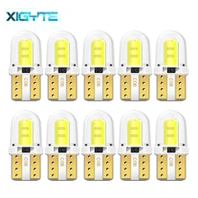 10 шт. светодиодный W5W T10 194 168 W5W COB 8SMD светодиодный светильник для парковки авто клинообразный габаритный светильник CANBUS яркая кварцевая белая лампа