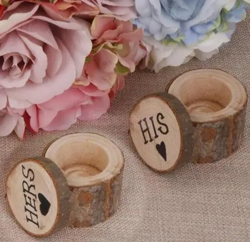 1pair rustic decor wood wedding engagement ring box wooden wedding ring holder wedding decoration event party supplies - Wedding Ring Holder 1pair rustic decor wood wedding engagement ring box wooden wedding ring holder wedding decoration event party supplies - Wedding Ring Holder