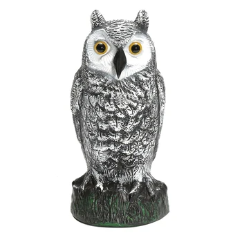

Fake Owl Decoy Hunting Deterrent Bird Cat Crow Scarer Repeller for Garden DC156