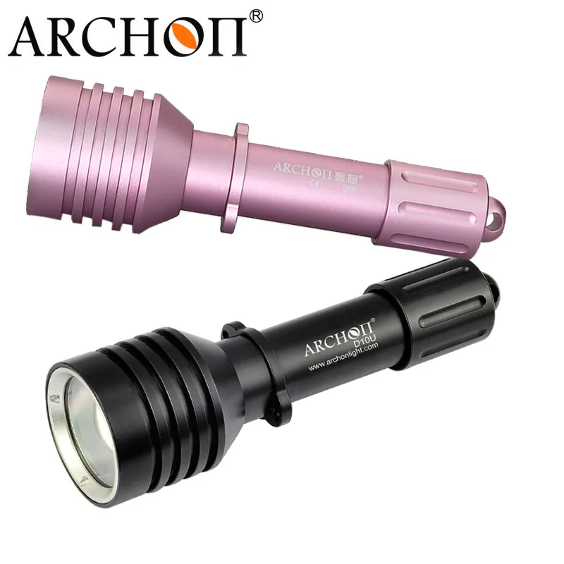 Archon D10U/W16U CREE светодиодный фонарик с масштабируемым дайвингом 18650 перезаряжаемый карманный фонарик для погружения