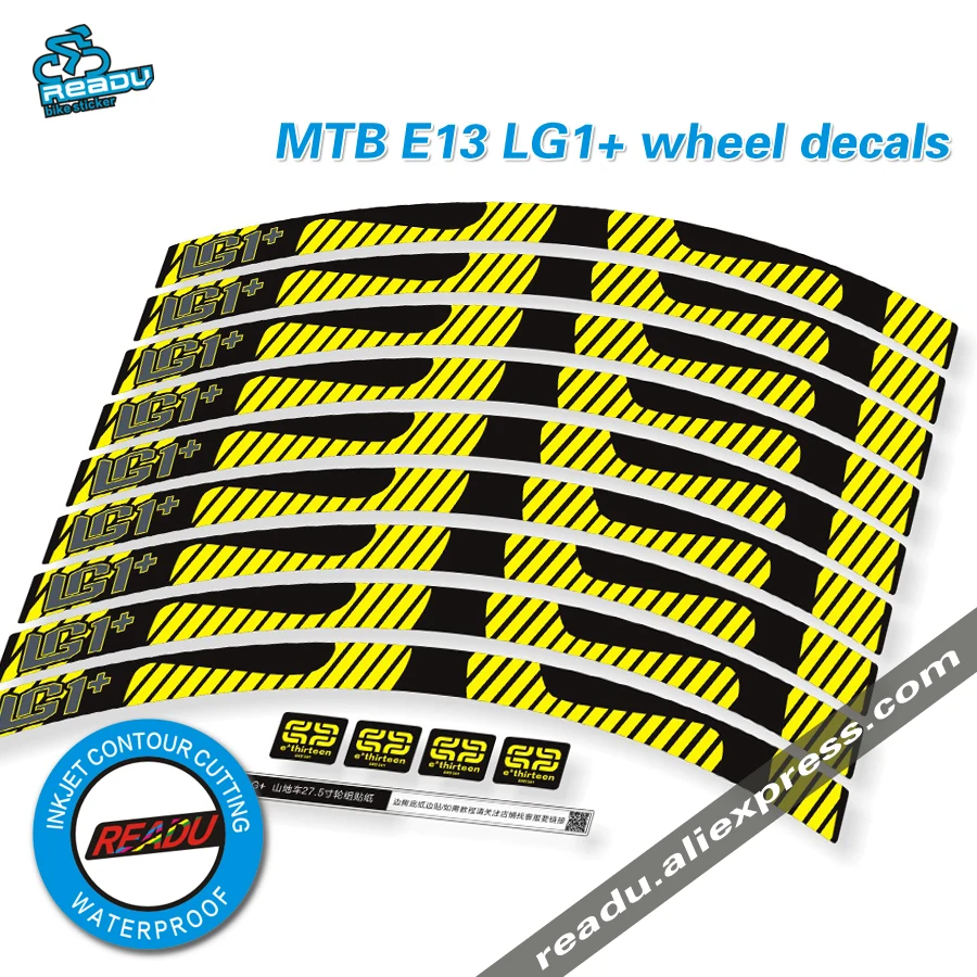 

E13 LG1+ mountain wheels stickers bike wheel decals e thirteen bicycle rims stickers for two wheels decals