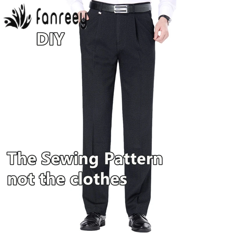 

Men's Suit Pants Sewing Pattern Template Cutting drawing Clothing DIY WW-M830