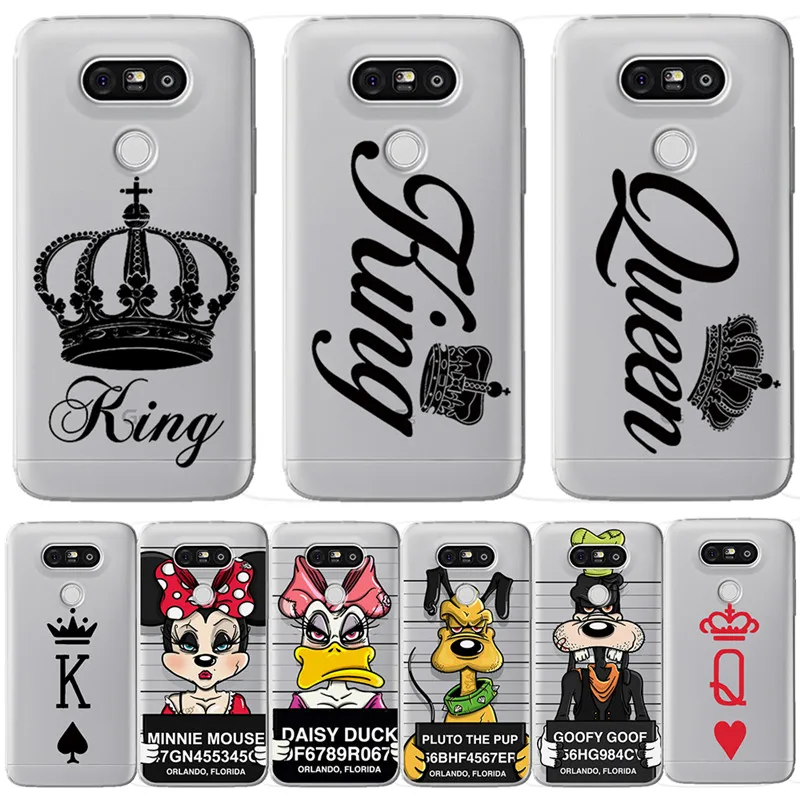 

Luxury Mickey Minnie For LG G 4 5 6 Q 6 8 K 4 7 8 10 2017 X power 2 screen Cover Case Silicone Coque Capinha Etui joker stitch
