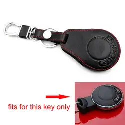 1 шт. 3 Пуговицы черный/коричневый кожа Smart Remote Key Holder чехол В виде ракушки Ключи Обложка для Mini Cooper 2007-2015 Тюнинг автомобилей