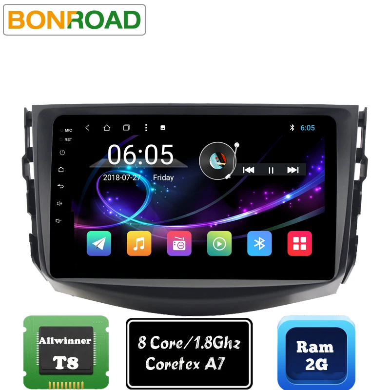 Top Bonroad Double Din Android 9.0  Octa Core  Car Multimedia Player For TOYOTA RAV4  Car Radio Stereo, DVD Player GPS Navigation 1
