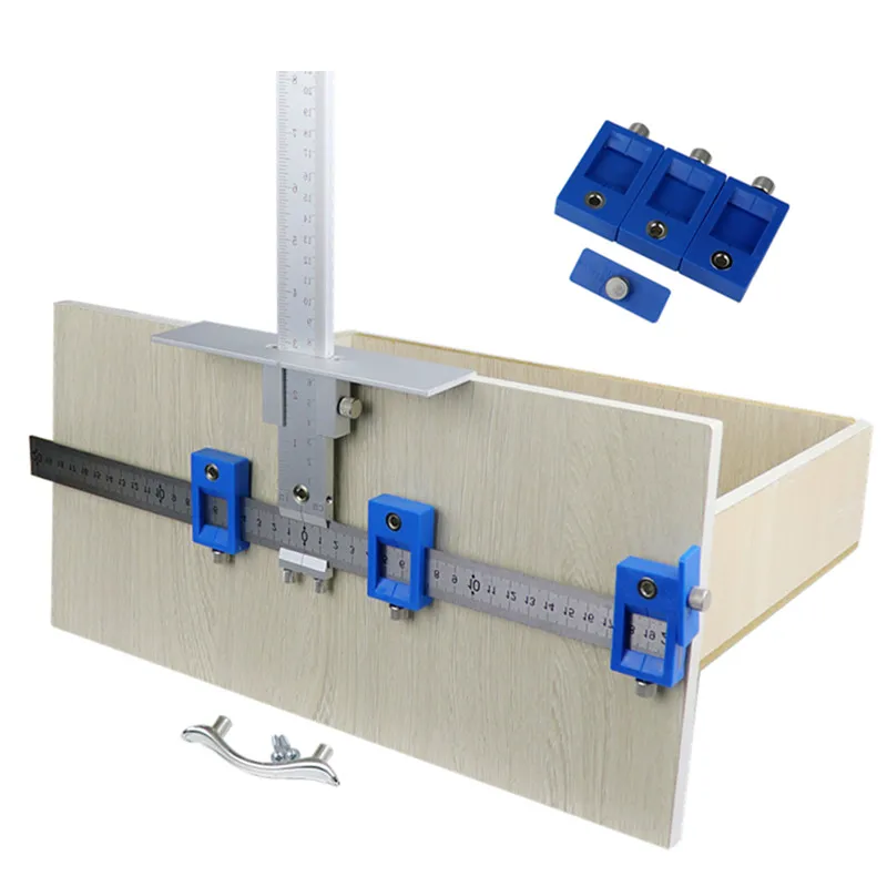 Drill Punch Locator Woodworking Drill Guide Multi-function Furniture Adjustable Drilling Dowelling Hole Saw Tools Wood Dowel Jig Joinery (3)