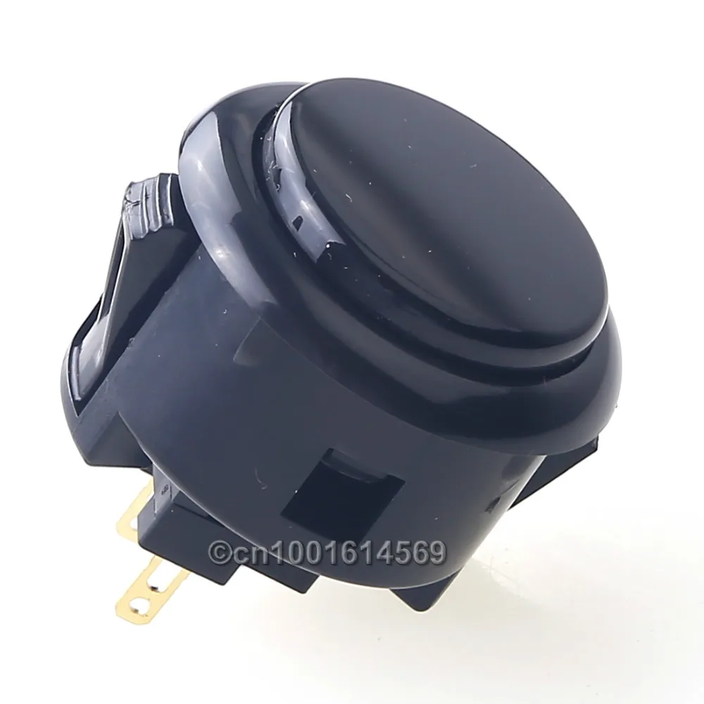 Японские Оригинальные кнопки Sanwa 6 шт. для Джойстики ПК 30 мм Raspberry PI 1 2 3 Retropie 3B Project