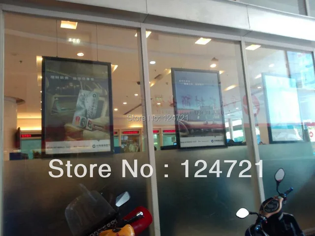 led wall mounted aluminium frame poster led outdoor light box sign