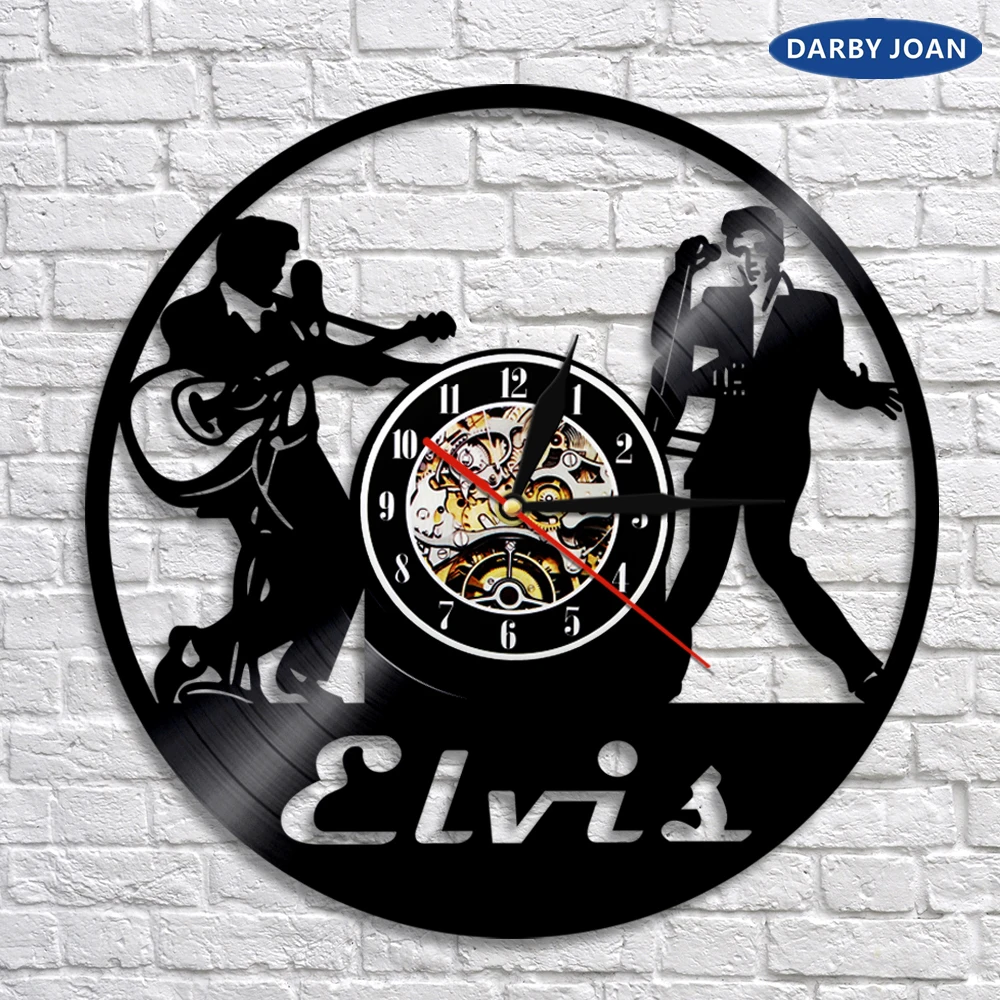 Elvis Presley виниловые настенные часы музыкальные группы и музыкальные тематические сувениры