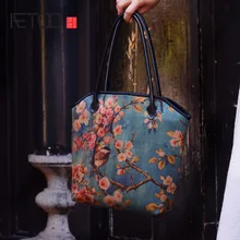 AETOO ручной работы на заказ Шелковый костюм ароматный шелковая сумочка сумка на плечо в стиле ретро платье высокого качества в китайском стиле