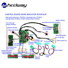 Электрический Ховерборд контроллер материнской платы основная плата управления параллельно автомобильный Компьютерные аксессуары для плат 6,5/8/10 дюймов Универсальный