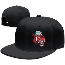 Унисекс Snapback Регулируемая Кепка для грузовика спортивная шапка для путешествий натуральный тренд Тигр бейсболка Плоская Шляпа(1
