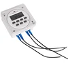12/24 Format 12V DC Timer Switch 7 Days 24hr Programmable Time Relay Clock Controller Panel Mounted with Countdown OFF Function 5