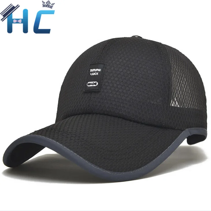

2016 Gorras Summer Breathable Mesh Baseball Caps Men Women Quick Dry Snapback Sunhat  Solid Sportcap Hip Hop Hat Unisex