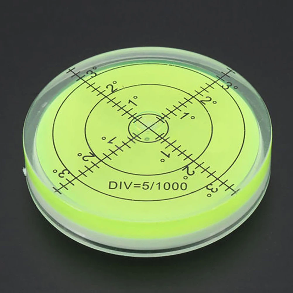 

Spirit Bubble Degree Mark Surface Level Round Measuring Meter Kit