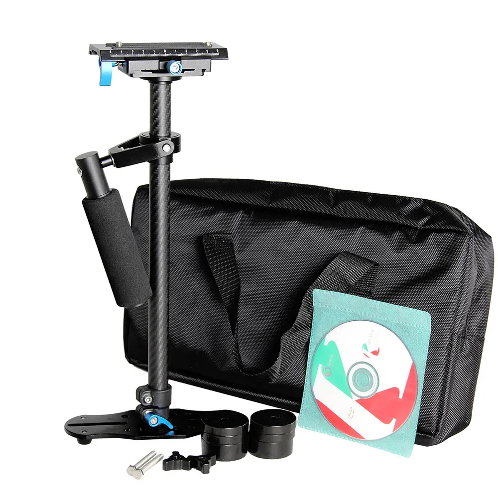 Camera Gimbal Stabilizer YELANGU S60T Portable Carbon Fiber Mini Handheld Camera Stabilizer for DSLR Camcorder Video