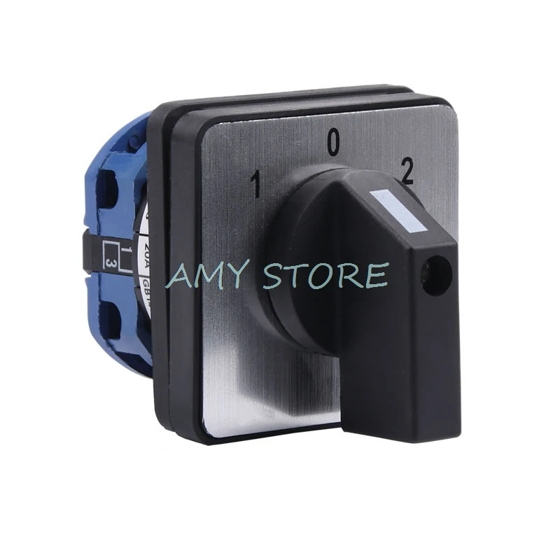 20A AC500V On-Off-On 3 Position Universal Rotary Selector Cam Changeover Switch