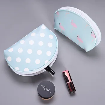 

Large Capacity Shell Women Make Up Makeup Organizer Bag Ladies Travel Bags PU Leather Cosmetic Bags Toiletry Kits Beautician Box