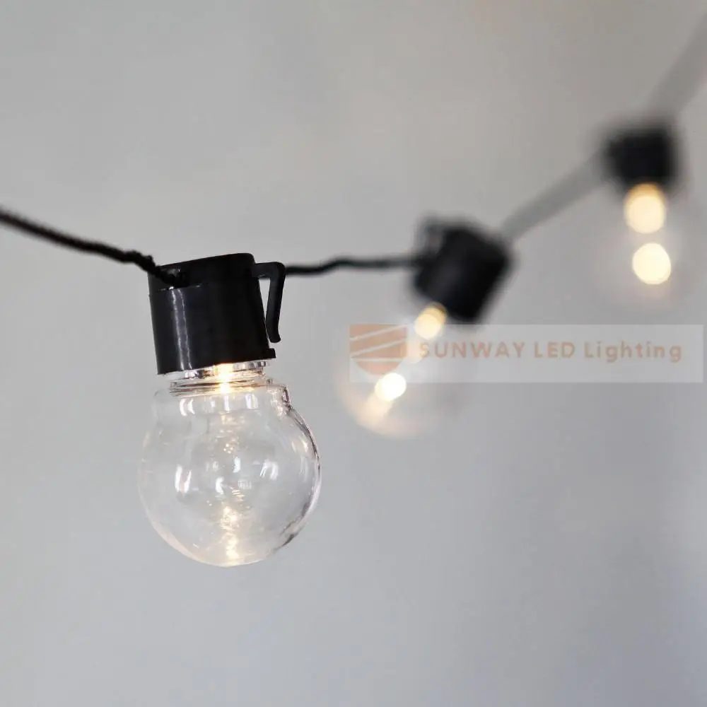 

Novelty 20 LED G45 Globe Connectable Festoon Party Ball string lamps led Christmas Lights fairy wedding garden pendant garland