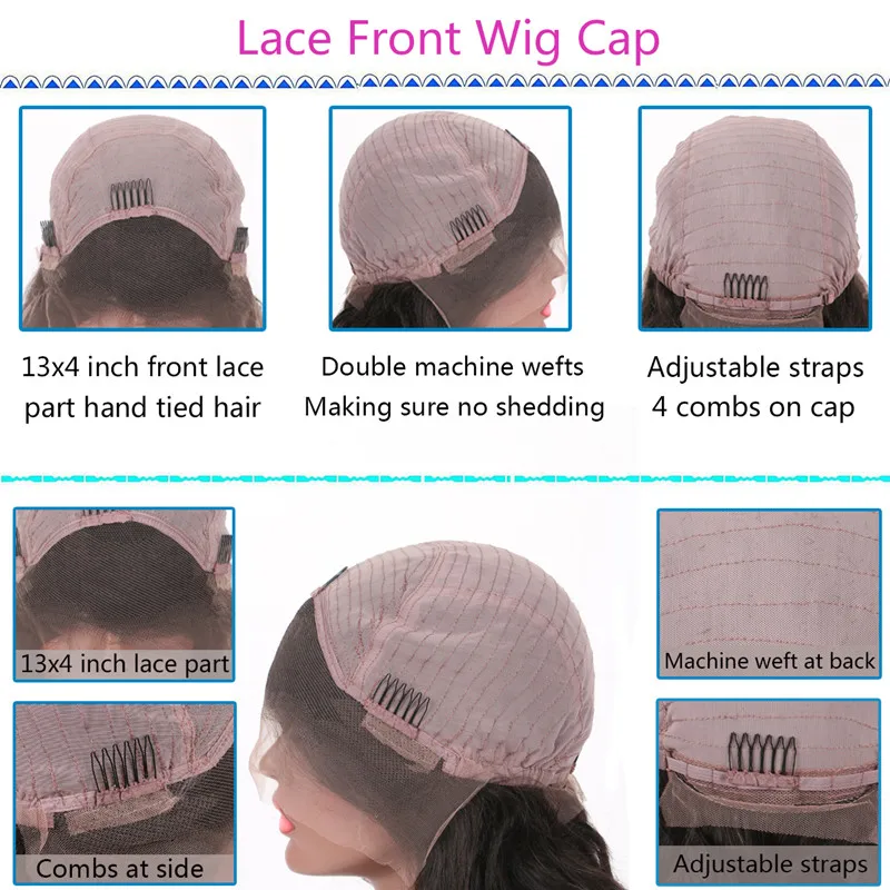 Ombre Lace Front Wig Black Brown Colored Straight Human Hair Lace Wigs 13x4 Brazilian Remy Hair for Women Free Part 150% Qearl