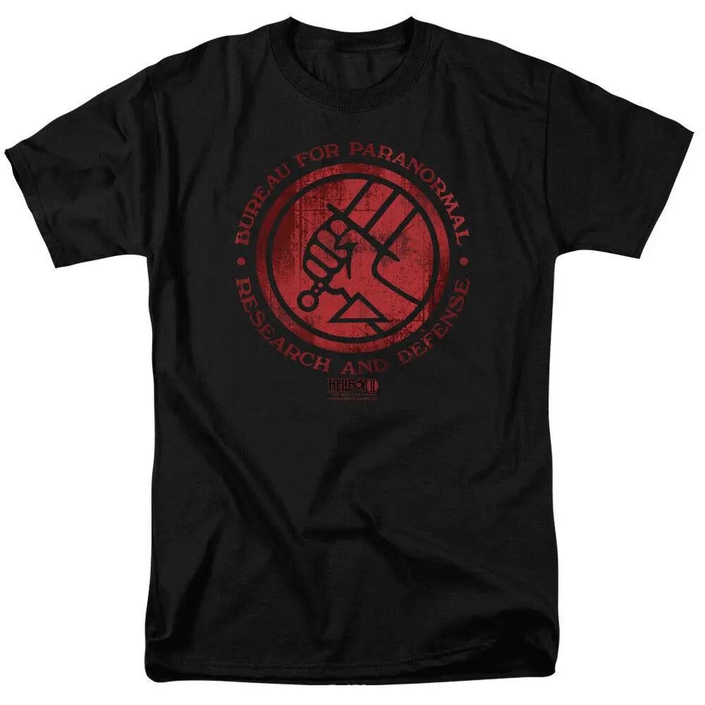 

Hellboy Ii Bprd Logo Licensed Adult T Shirt 2019 Summer Brand 100% Cotton Hip Hop Fitness Clothing Men T-Shirt Tops Maker