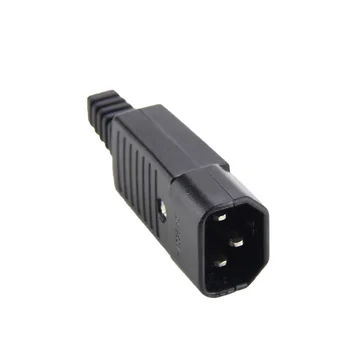 

Black IEC-320 C14 Male Plug AC Power Inlet Socket Connector 250V 10A ND998