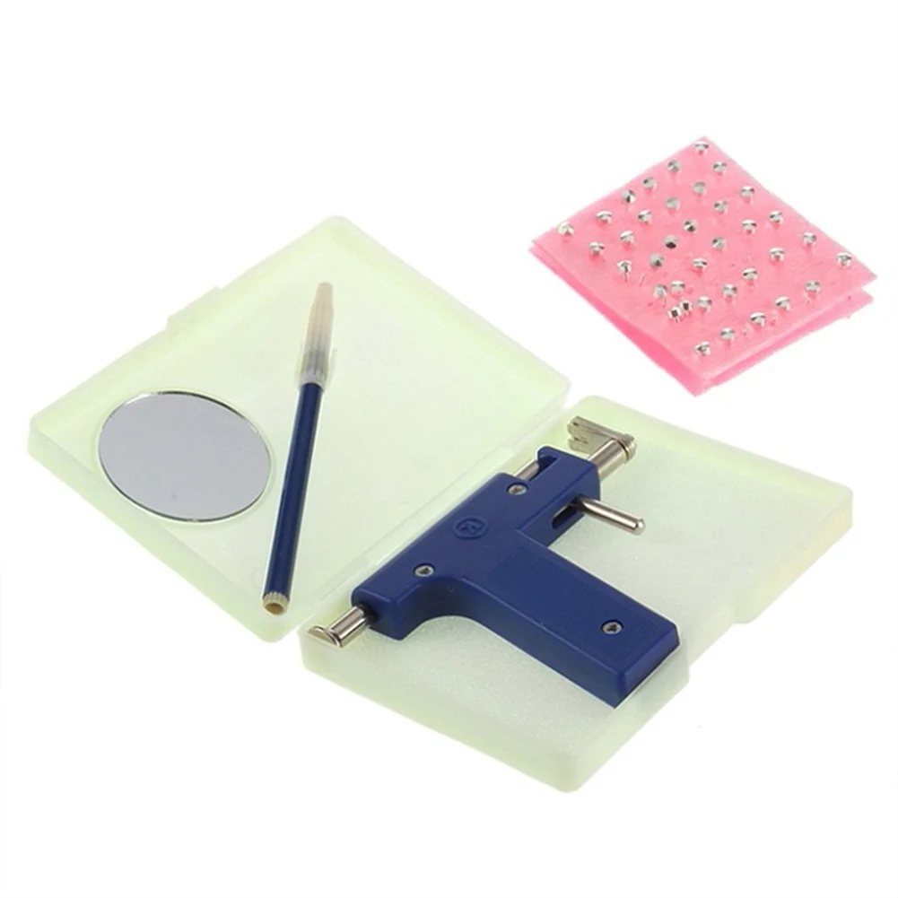 

Ear Navel Body Piercing Guns Tool Kit with 72Pcs Studs Set Jewelry Tools OR88