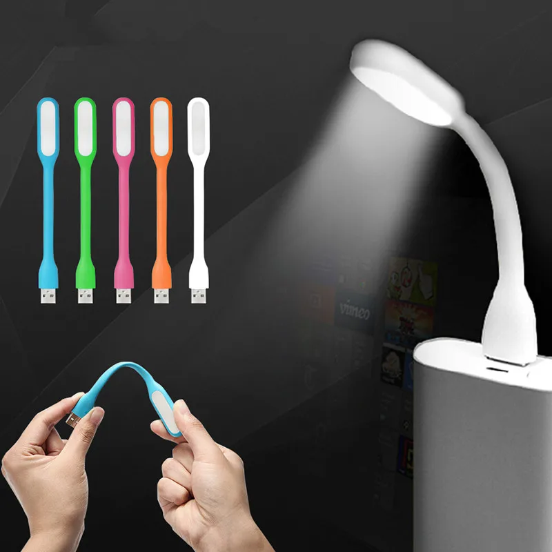 Новый оригинальный USB Светодиодная лампа книги для Лампы для чтения мини-чип Регулируемый Освещение в белый/синий/зеленый/розовый