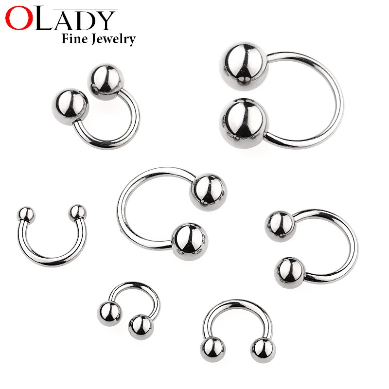 

6~14mm DIY Micro Circular Barbells Ball [ 100% Titanium G23 ] 14G 16G Piercing Body Jewelry