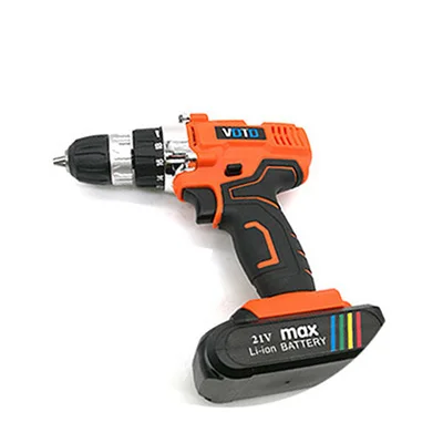

VOTO V6 Battery Rechargeable Cordless Drill Electric Screwdriver Set Lithium Power Tools Screw Gun Driver 21V Orange 2018