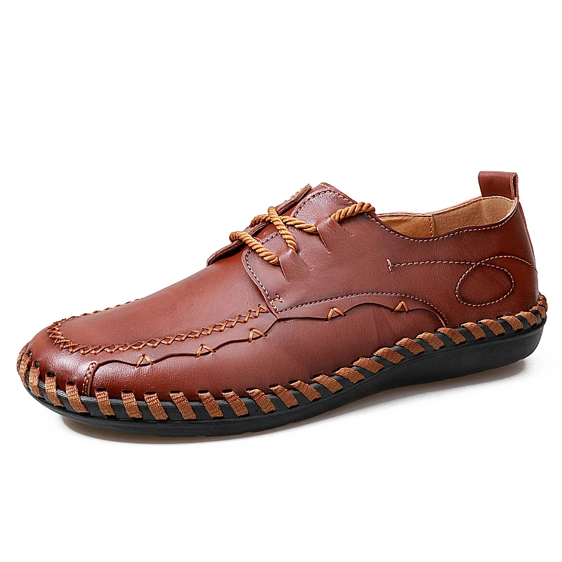 

Fashion Leather shoes 44 Breathable Men Casual Shoes Flying Wave Korean Tide Lace Up Mesh Lightweight Sneakers Platform 5J1818