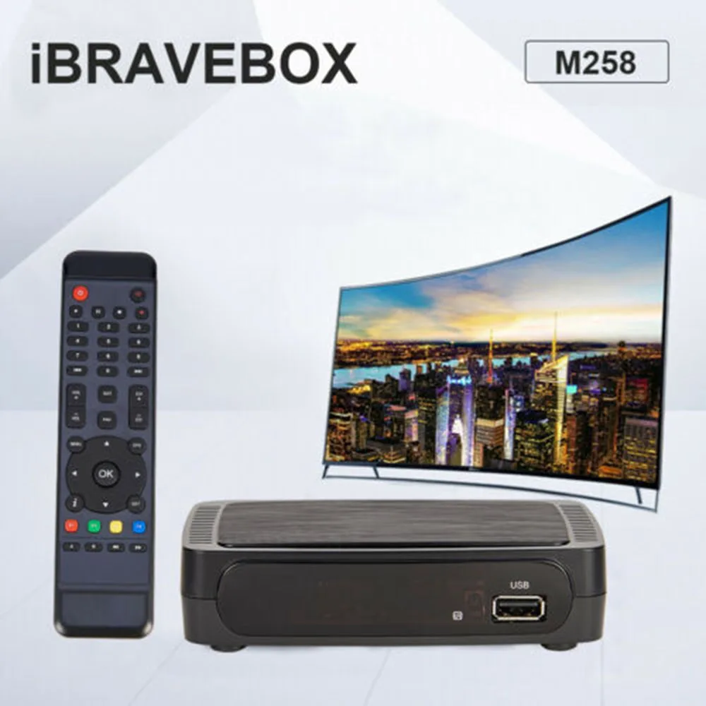 IBRAVEBOX M258 H.265 цифровой Спутниковое IPTV Приемник Поддержка PVR EPG Smart Декодер каналов кабельного телевидения для Сталкер быстрее MAX 250/254