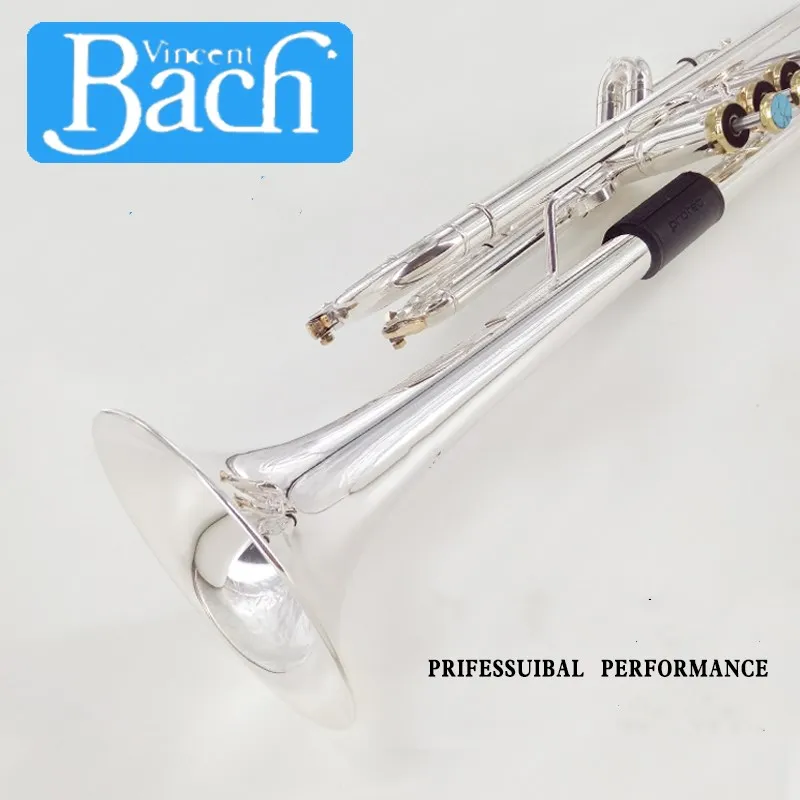 Труба Серебряная LT190S-37 B плоский Профессиональный трубный колокольчик Топ Музыкальные инструменты латунный Рог